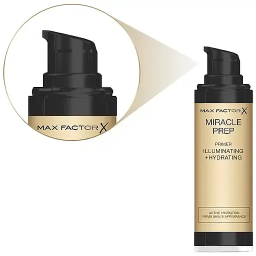 База під макіяж Max Factor Miracle Prep Primer Illuminating + Hydrating активне зволоження 30 мл (8000018516779) - фото 3