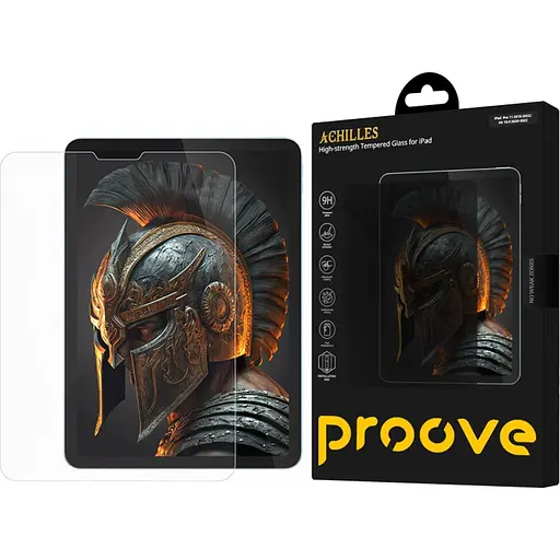 Захисне скло Proove Achilles Clear Glass with Installation Box для Apple iPad Pro 11" (2018-2022)/iPad Air (2020-2022) (PGPAIBIA1090) [135979]