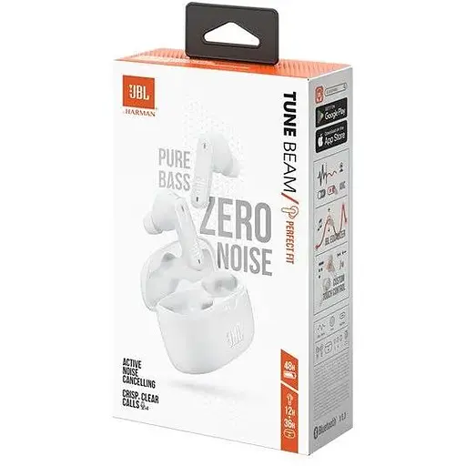 Наушники беспроводные JBL Tune Beam (JBLTBEAMWHT) белые - фото 4
