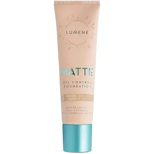 Тональна основа Lumene Matte Oil-control Foundation відтінок 3 (Fresh Apricot) 30 мл - фото 1