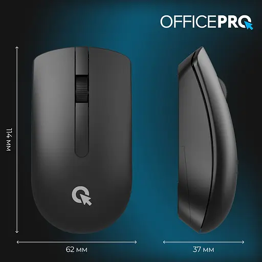 Мышь OfficePro M175B Silent Click Wireless Black [144294] - фото 6