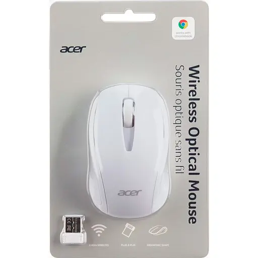 Миша Acer Optical Wireless White (GP.MCE11.00Y) [149140] - фото 6