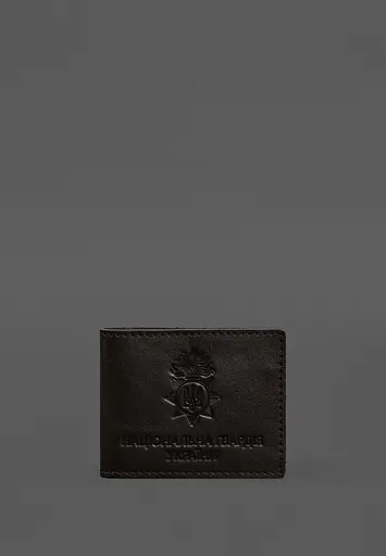 Кожаная обложка для служебного удостоверения Национальной гвардии Темно-коричневая - фото 2