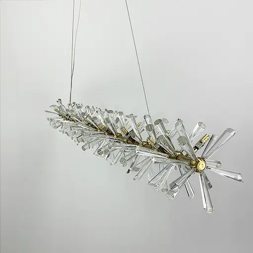 Удлиненная дизайнерская люстра с кристаллами Line.F NO 4-1000L - фото 8