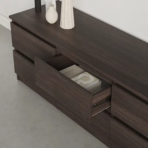 Тумба під телевізор MebelStar Нео 6Ш 150x43x53 см Дуб рістрето (MBS-1279) - фото 3