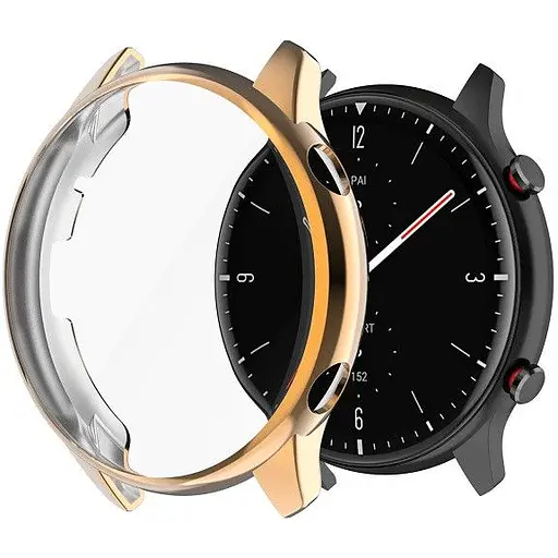 Защитный чехол Tamister для смарт-часов Amazfit GTR 2/2e розовое золото