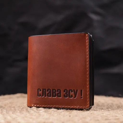 Чоловічий шкіряний гаманець Grande Pelle 9.5х10х1.5 см acs0024006 - фото 7