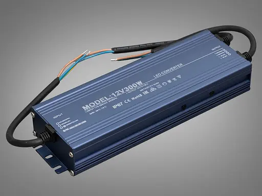 Герметичний блок живлення 12В, для підключення LED стрічки, 300Вт, 25А - фото 1