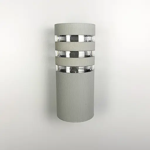 Вуличний настінний світильник у сірому корпусі Line F | Арт. 8021-1W GR - фото 1