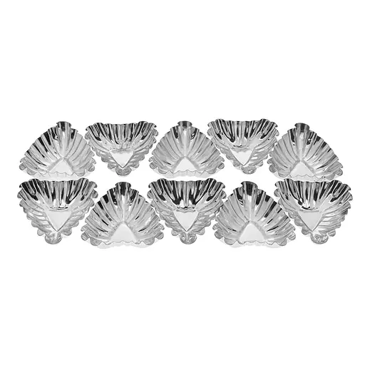 Форми для випікання кошиків кексів і тарталеток у вигляді трикутника (10 шт.), Master Class Сірий 82193 - фото 7