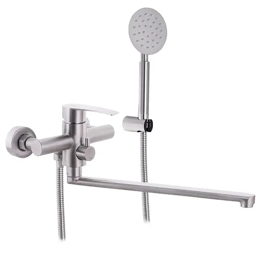 Смеситель для ванны Zerix JAX-006 ZX3152 Нержавеющая сталь - фото 1