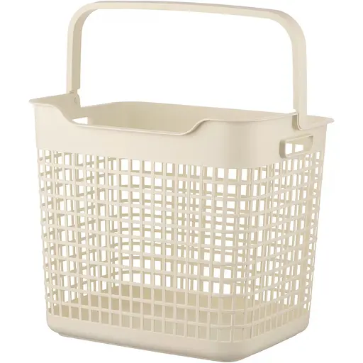 Корзина для белья Ardesto пластик PP 38x29.5x33 см 26 л бежевая (ARHC2402BG)