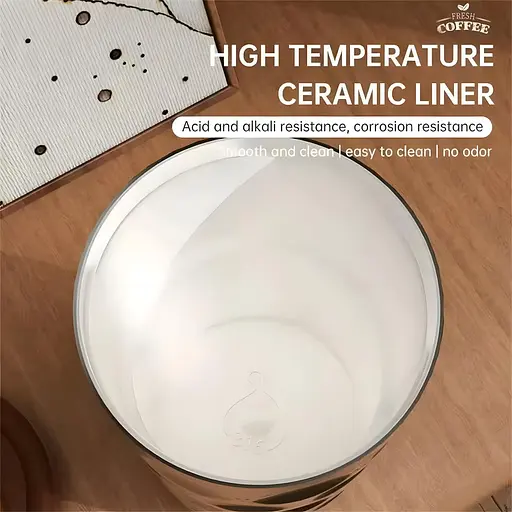 Термочашка для кави та чаю з дисплеєм температури 410 мл рожева (BC-0376) - фото 5