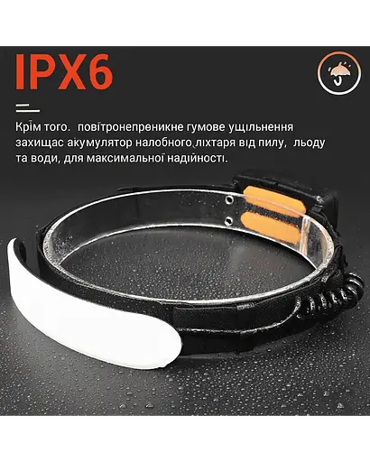 Налобный фонарь KDULIT COB 1500 люмен - фото 4