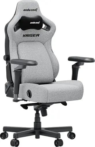 Игровое кресло Anda Seat Kaiser 4 V2 Ash Grey Fabric Size XL (AD12YDDC-XLL-20-G-CF-03) - фото 1