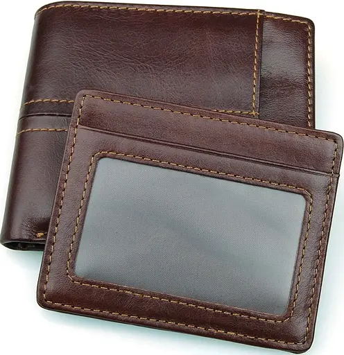 Чоловічий шкіряний гаманець Vintage 11х10 см acs0015341 - фото 4