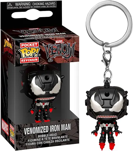 Фігурка-брелок Funko Pop Marvel Venomized Iron Man Марвел Веномезована Залізна Людина 4 см V IM KC - фото 1