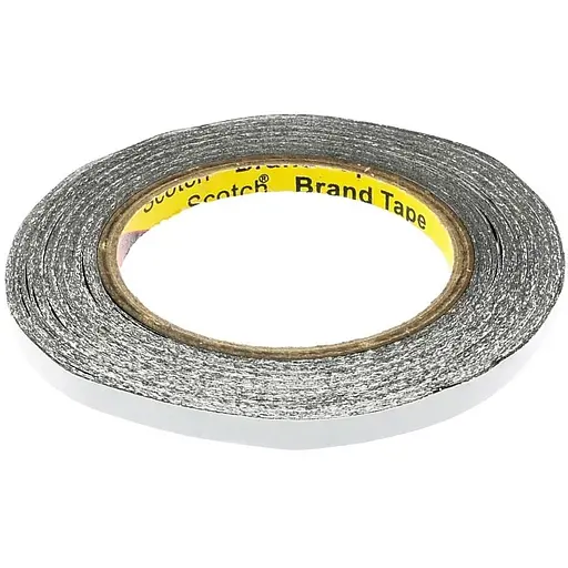 Скотч двосторонній 3M чорний 8мм x 25м - фото 1