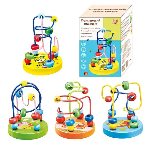 Пальчиковый лабиринт WToys, деревянный, 70544 (в ассортименте) - фото 2
