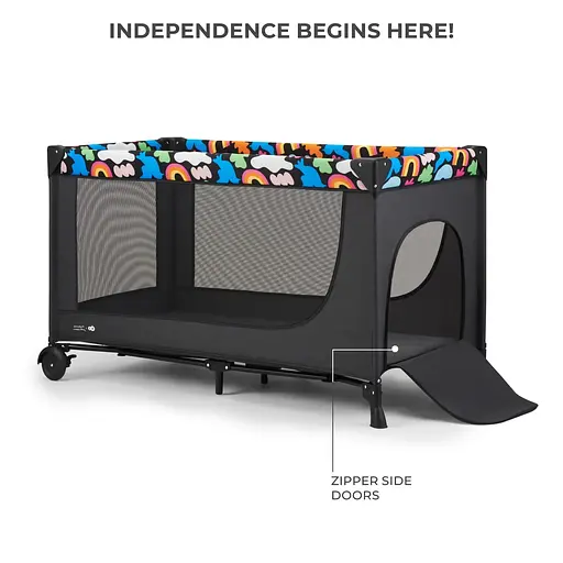 Ліжко-манеж Kinderkraft Joy 2 Happy Shapes (KLJOY02HAP00000) - фото 7