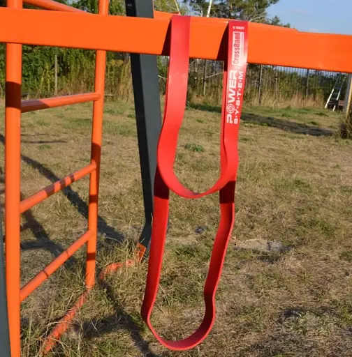 Гумка для фітнесу і кроссфіту Power System PS-4053 CrossFit Level 3 Blue (опір 15-40 кг) (PS-4053_Red) - фото 7