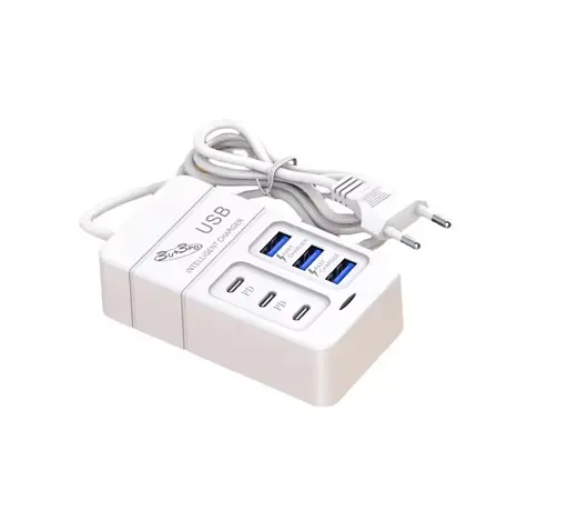 Адаптер блок живлення USB на 6 портів зарядний пристрій 3а 5 вольт 35W 