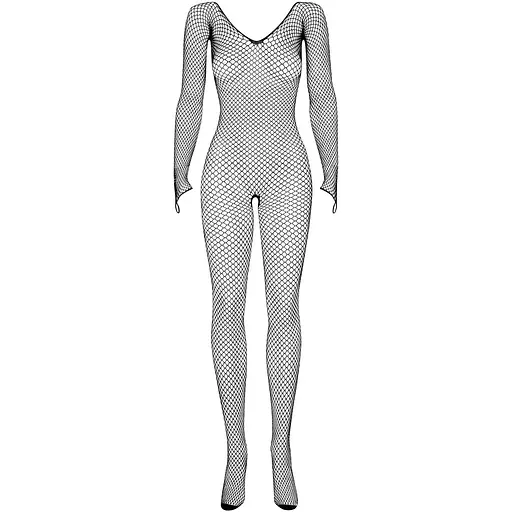 Сітчастий бодістокінг із довгим рукавом Obsessive Bodystocking N109 Black S/M/L, чорний