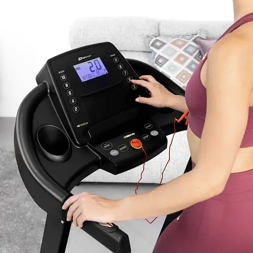 Бігова доріжка Hop-Sport HS-1000LB Wind сірий - фото 4