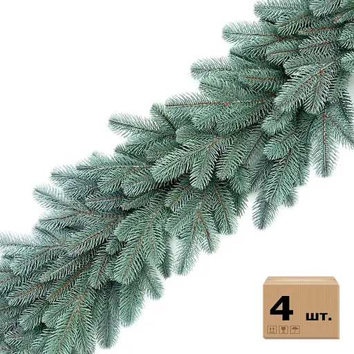 Хвойні гірлянди Hvoya Lux литі блакитні (4 шт. x 2 м)
