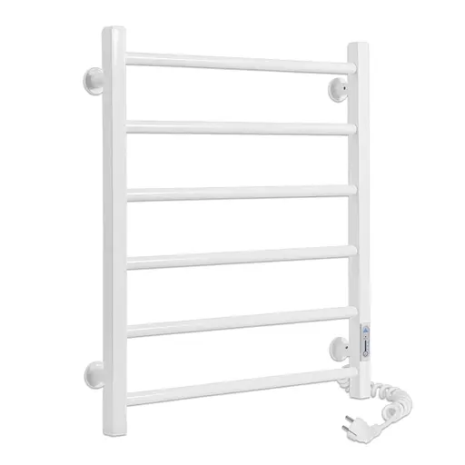 Электрический полотенцесушитель Laris Зебра Альфа ЧФ6 500x600 Э правый R3 77700070, Белый, Правое, Электронный - фото 1