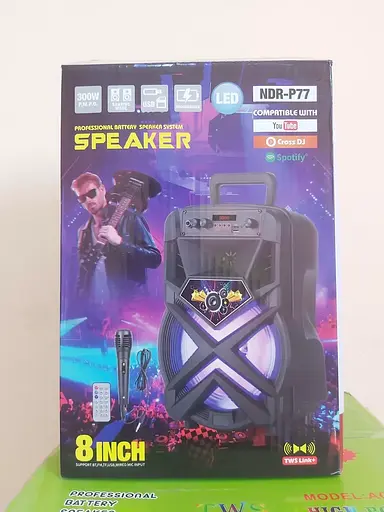 Портативная акустическая колонка NDR P77 10W Bluetooth стереосистема + караоке микрофон - фото 3