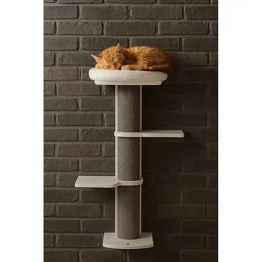 Когтеточка Trixie Acadia для котив настенная белая/серая 46х37х160 см [CD] - фото 7