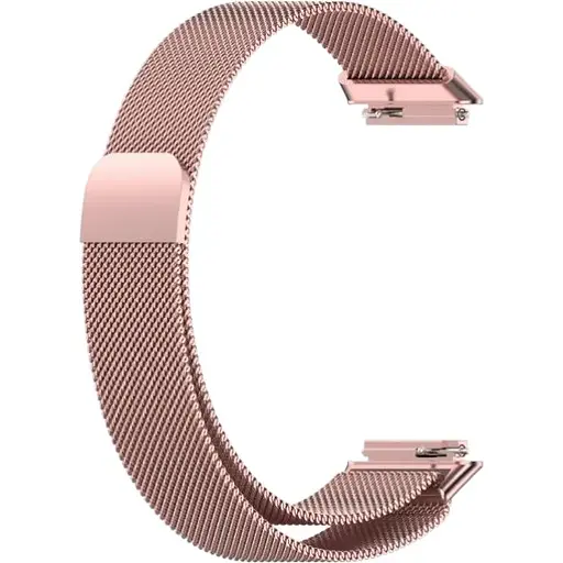 Ремінець DK для Huawei Band 7 Metal Milanese Loop Magnetic (pink rose)