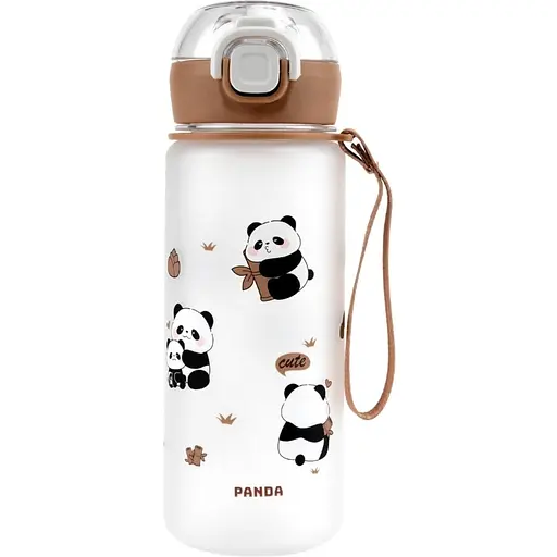 Пляшка для води Panda Bottle 480 Elisey мл Коричнева (9218-006)