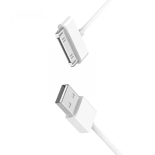 USB-кабель Hoco X23 для iPhone 4 30 pin белый - фото 1