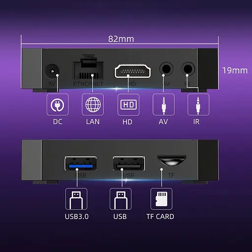 Смарт ТВ приставка X96Q RK3518 2/16 Гб Android TV 14 Smart Box - фото 7