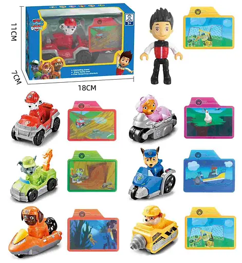 Ігровий набір Цуценячий Патруль за транспортом, 18x11x7 см (В асортименті) - фото 2