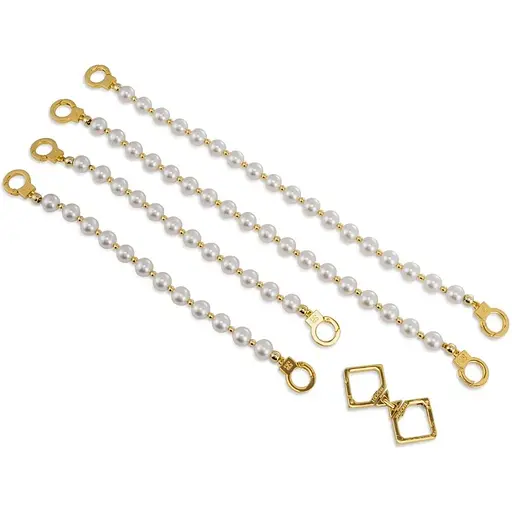 Жемчужные наручники и поножи Lockink Pearl Bondage & RestRaint Set - фото 6