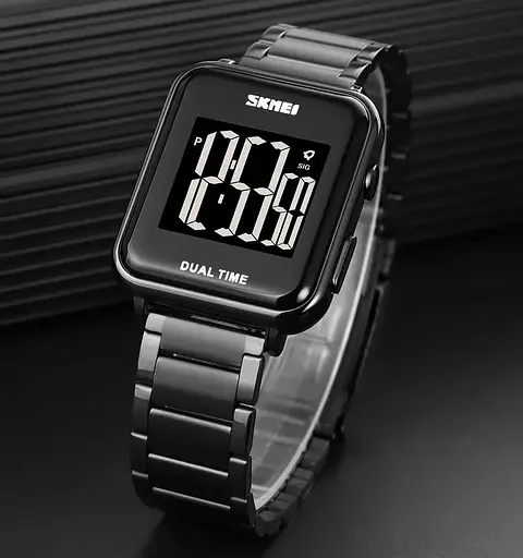 Мужские наручные классические часы Skmei 1852 (Черные) - фото 5