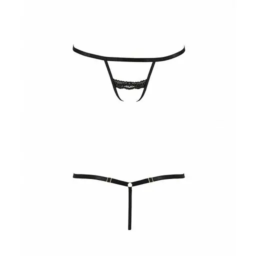 Трусики стрепи Shelly Thong black - Passion Exclusive 2XL/3XL - фото 5