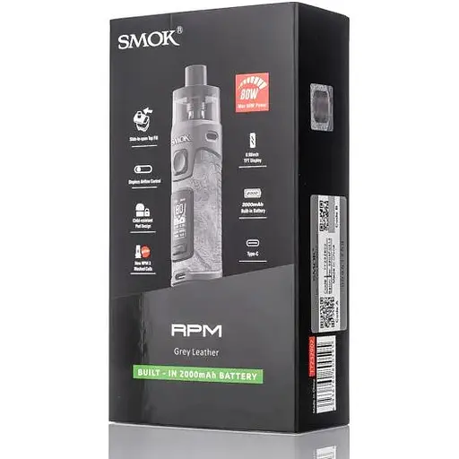 Под-система електронна сигарета SMOK RPM 5 80W Pod Kit 2000mAh 6.5ml Brown Leather (10345) - фото 5