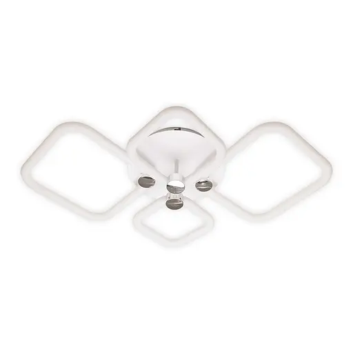 Світлодіодна накладна люстра Ardero AL6134-2ARD FELICITY 80Вт білий срібло - фото 2