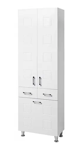 Пенал для ванної кімнати ПіК Корфу П 60 см Білий 30412 - фото 1