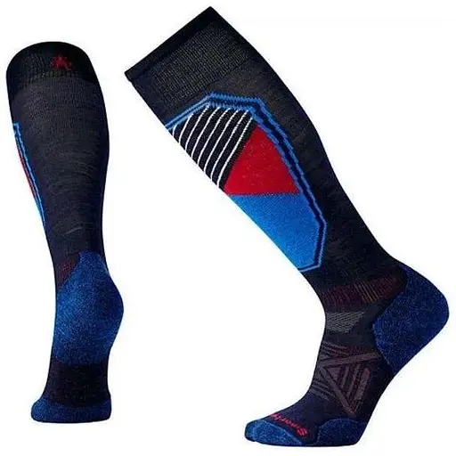 Шкарпетки Smart Wool Men's PhD Ski Light Pattern Navy XL (1033-SW 15035.410-XL)