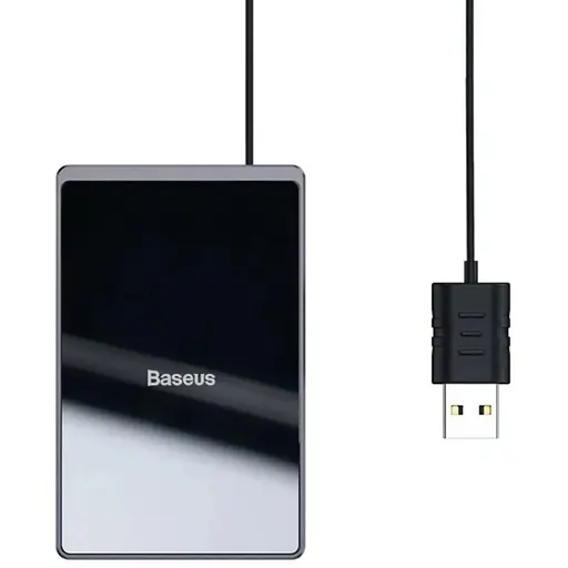 Бездротовий зарядний пристрій Baseus Card Ultra-thin Black - фото 1