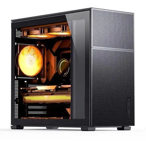 Корпус Jonsbo D41 MESH, чорний, без БЖ, Mini Tower, для ATX / Micro ATX, CPU до 168 мм / VGA до 400 мм, бічна панель із - фото 1
