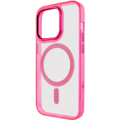 Чохол Epik TPU Iris with MagSafe для Apple iPhone 13 Pro 6.1 Малиновий - фото 3