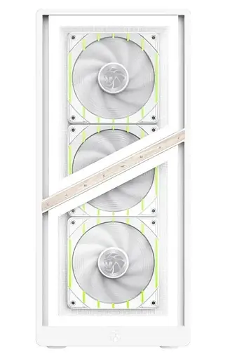 Корпус GameMax Aeris 330 G Tempered Glass без БЖ White (AERIS 330 GW) - фото 6