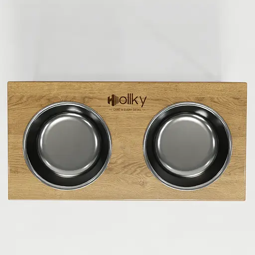 Hollky Base XL40 — миски на підставці для великих собак (2 × 1,8 л, висота 40 см) - фото 5