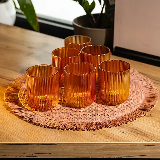 Склянка HP-19-207Набір склянок 6 штук 250 мл для лимонадів соку води коктейлів склянки скляні для напоїв Yiwu HP-19-196 - фото 2